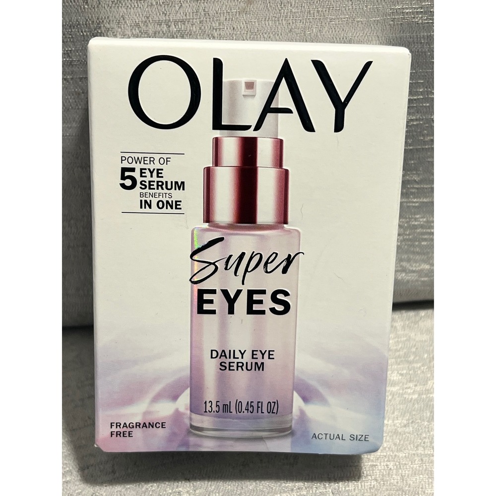 Olay Super Eyes Daily Eye Serum Fragrance Free Vitamin C Niacinamide 0.45 fl oz